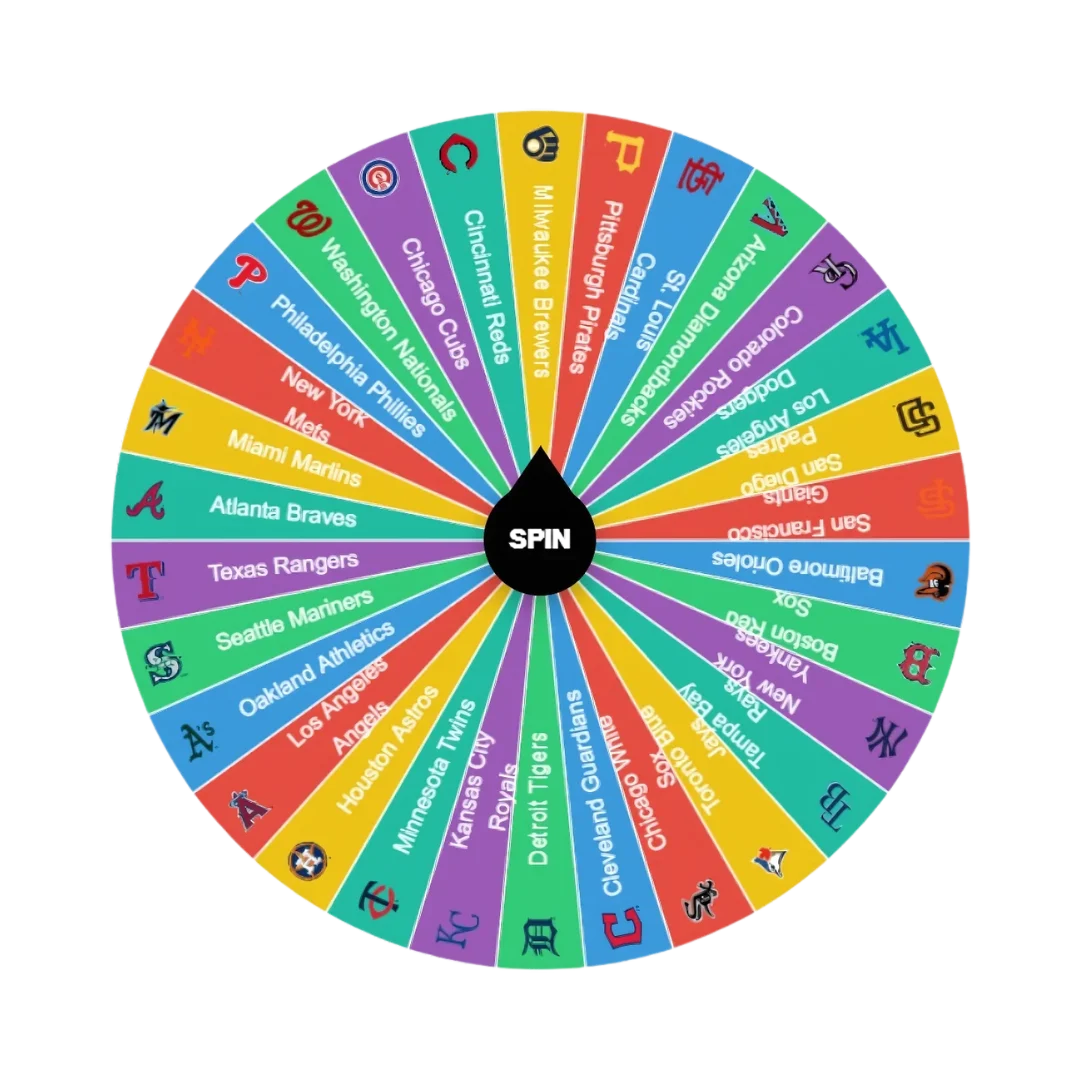 Random MLB Team Picker Wheel