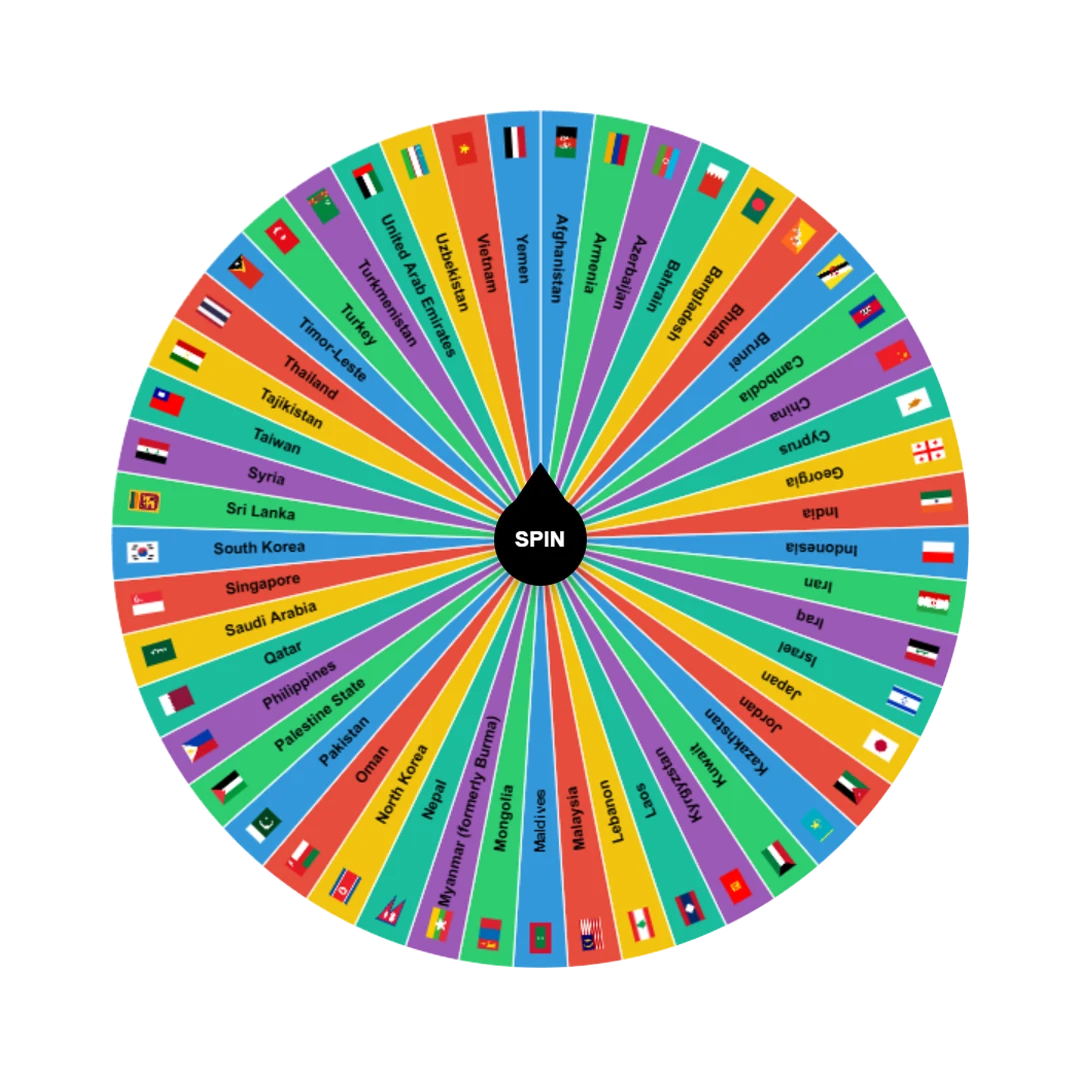 country picker - WheelPlay